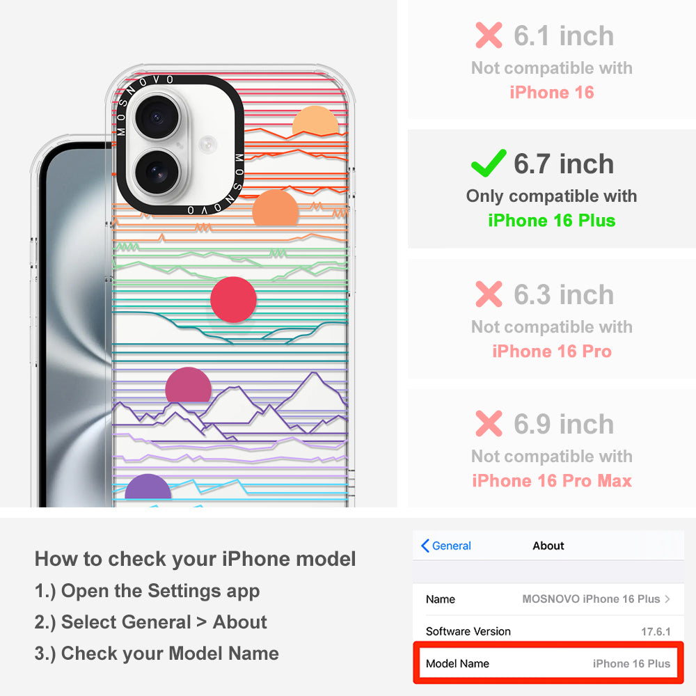 Sunset Phone Case - iPhone 16 Plus Case - MOSNOVO
