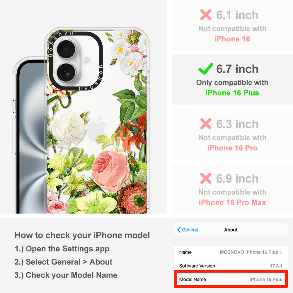 Botanical Garden Phone Case - iPhone 16 Plus Case - MOSNOVO