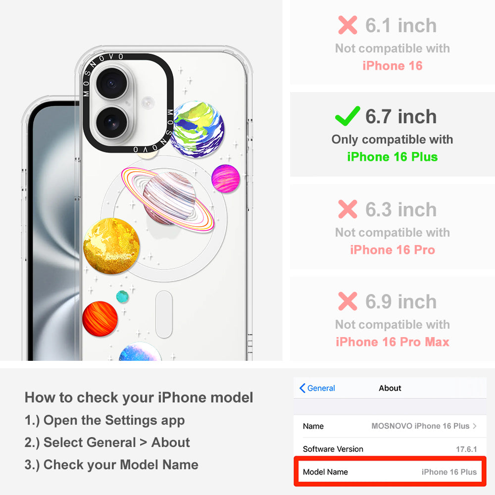 The Planet Phone Case - iPhone 16 Plus Case - MOSNOVO