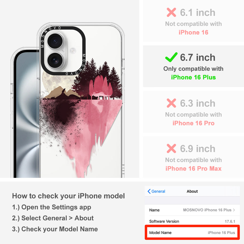 Mountain Landscape Phone Case - iPhone 16 Plus Case - MOSNOVO