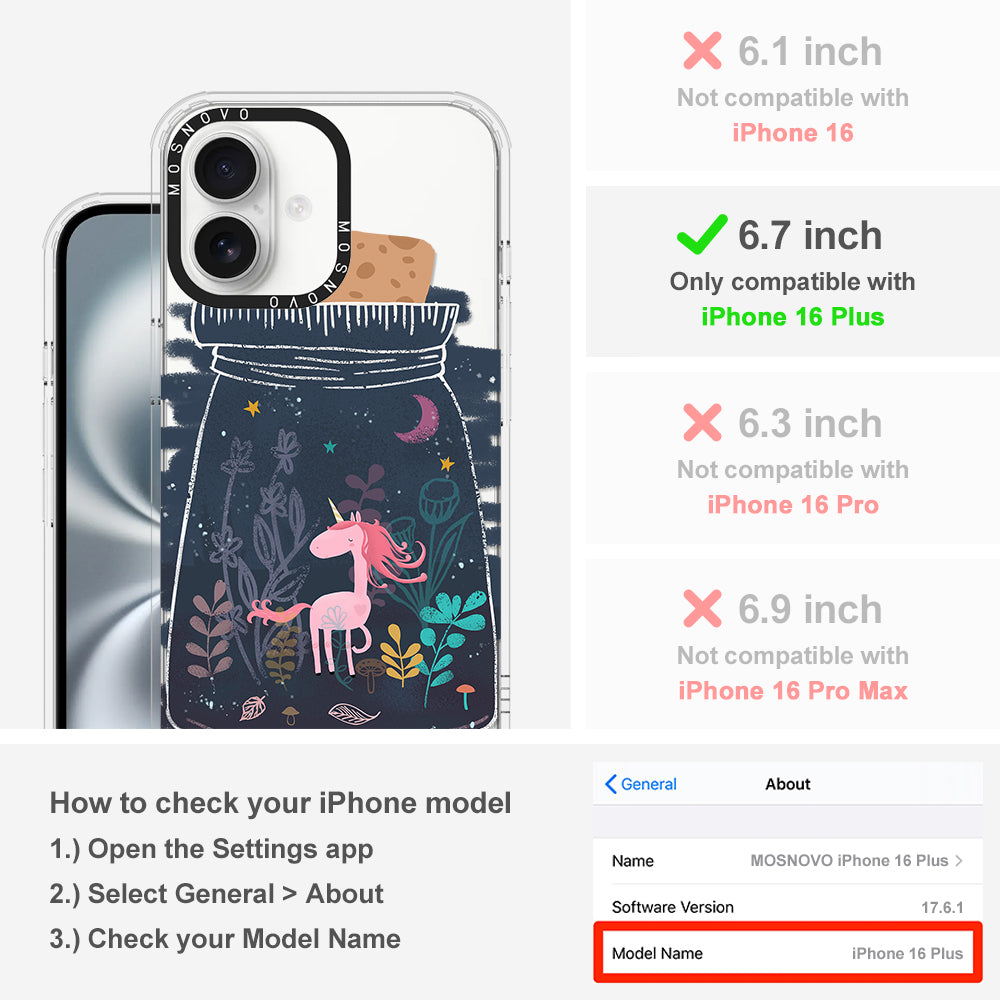 Fairy Unicorn Phone Case - iPhone 16 Plus Case - MOSNOVO