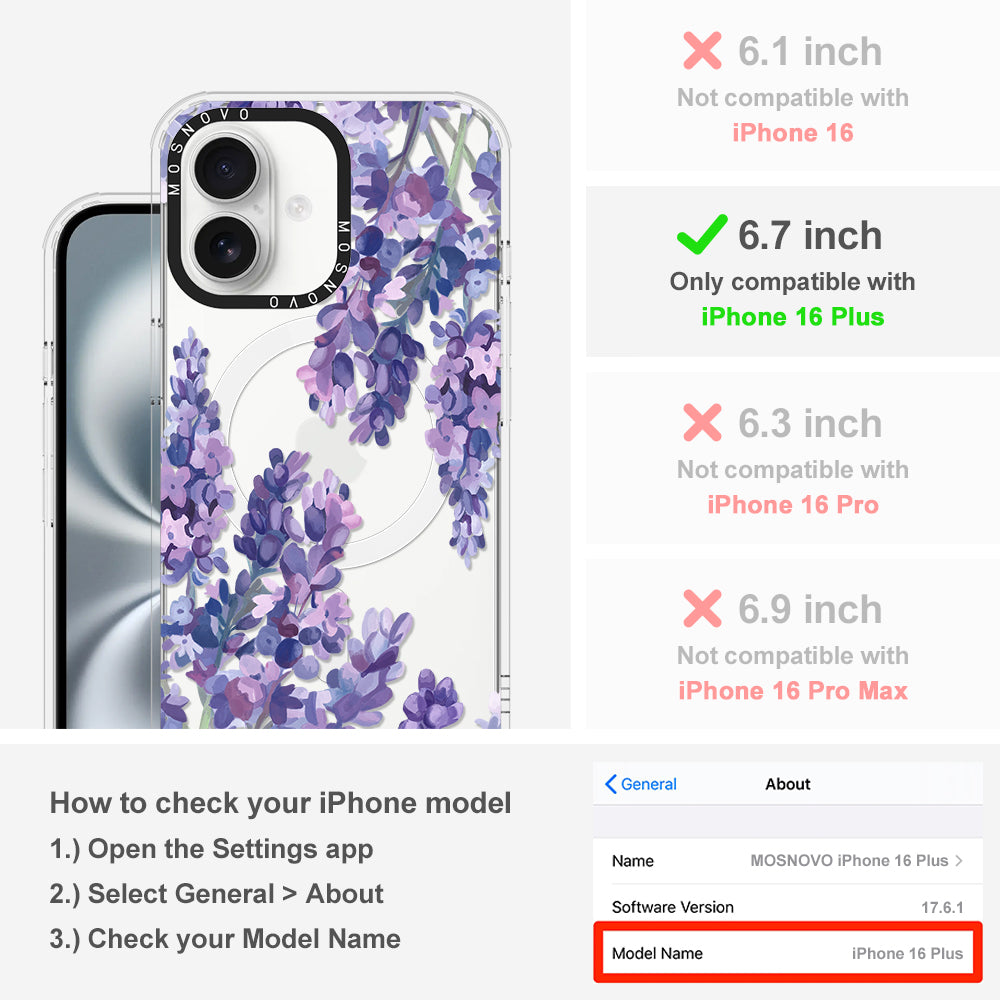 Lavender Phone Case - iPhone 16 Plus Case - MOSNOVO