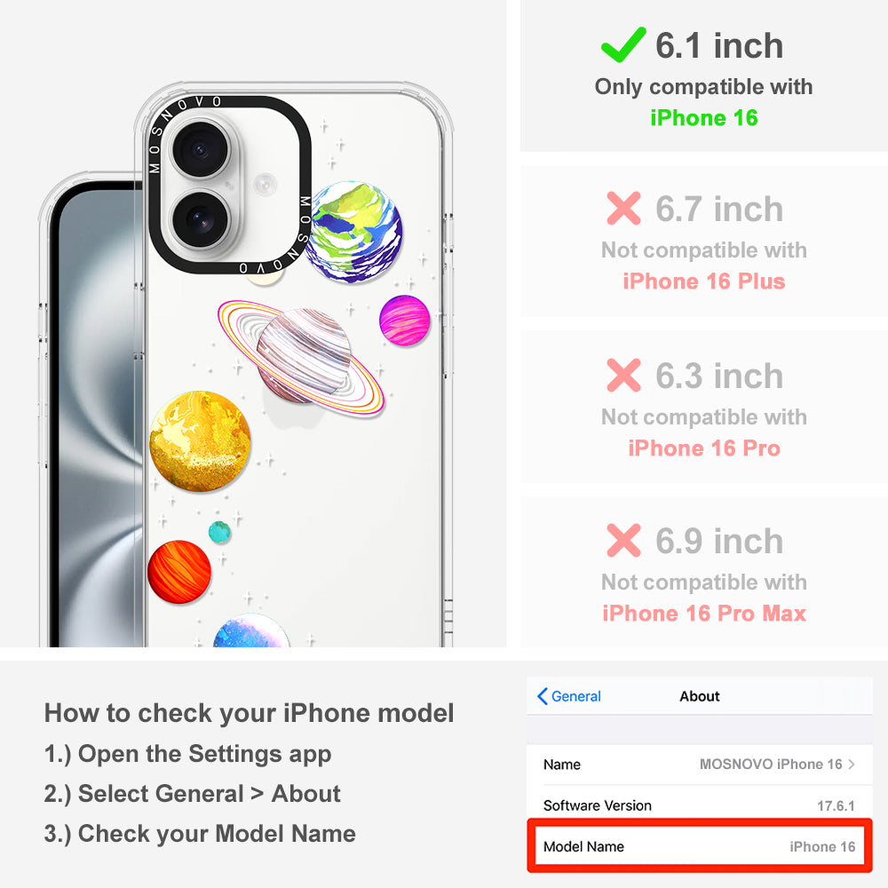 The Planet Phone Case - iPhone 16 Case - MOSNOVO