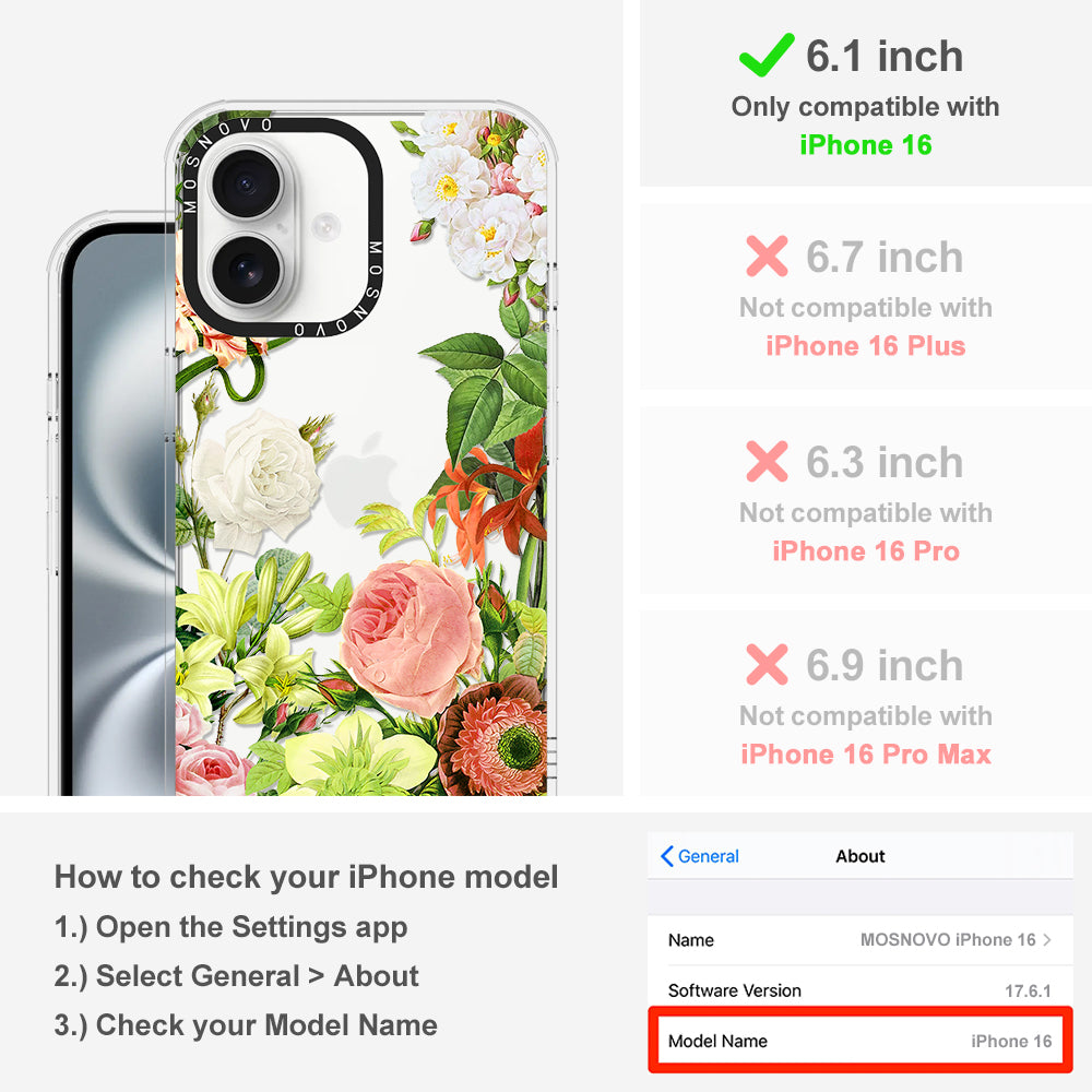 Botanical Garden Phone Case - iPhone 16 Case - MOSNOVO