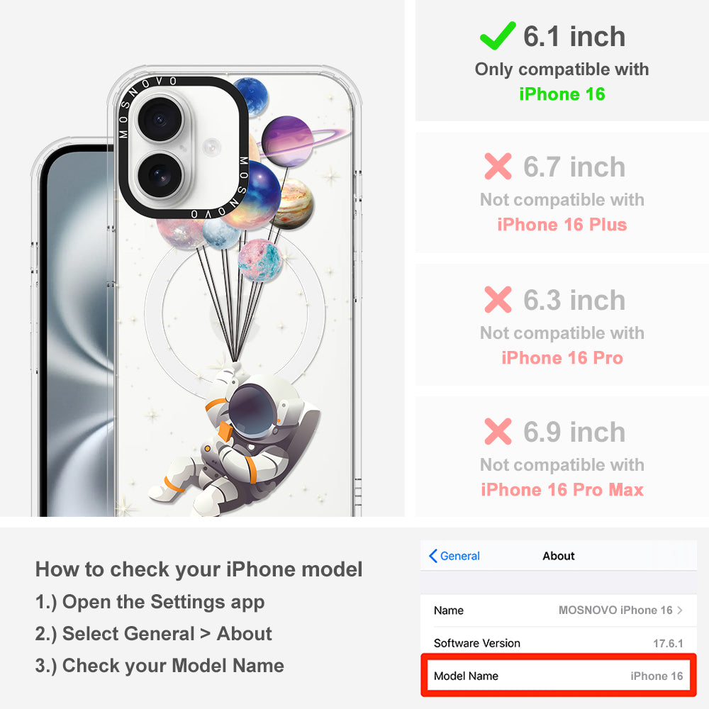 Astronaut Phone Case - iPhone 16 Case - MOSNOVO