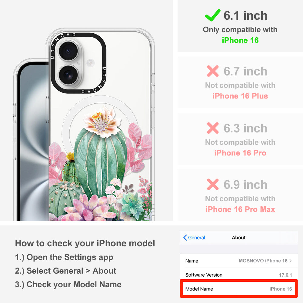 Cactaceae Phone Case - iPhone 16 Case - MOSNOVO