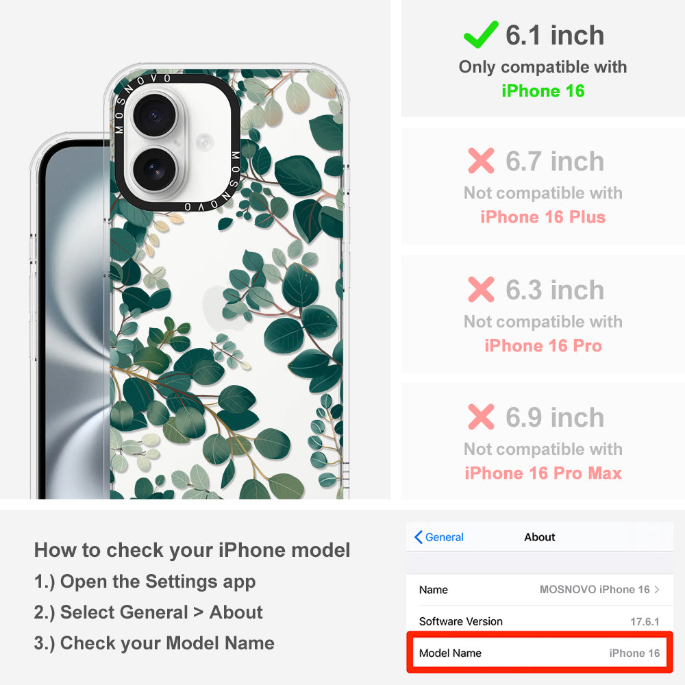 Eucalyptus Phone Case - iPhone 16 Case - MOSNOVO