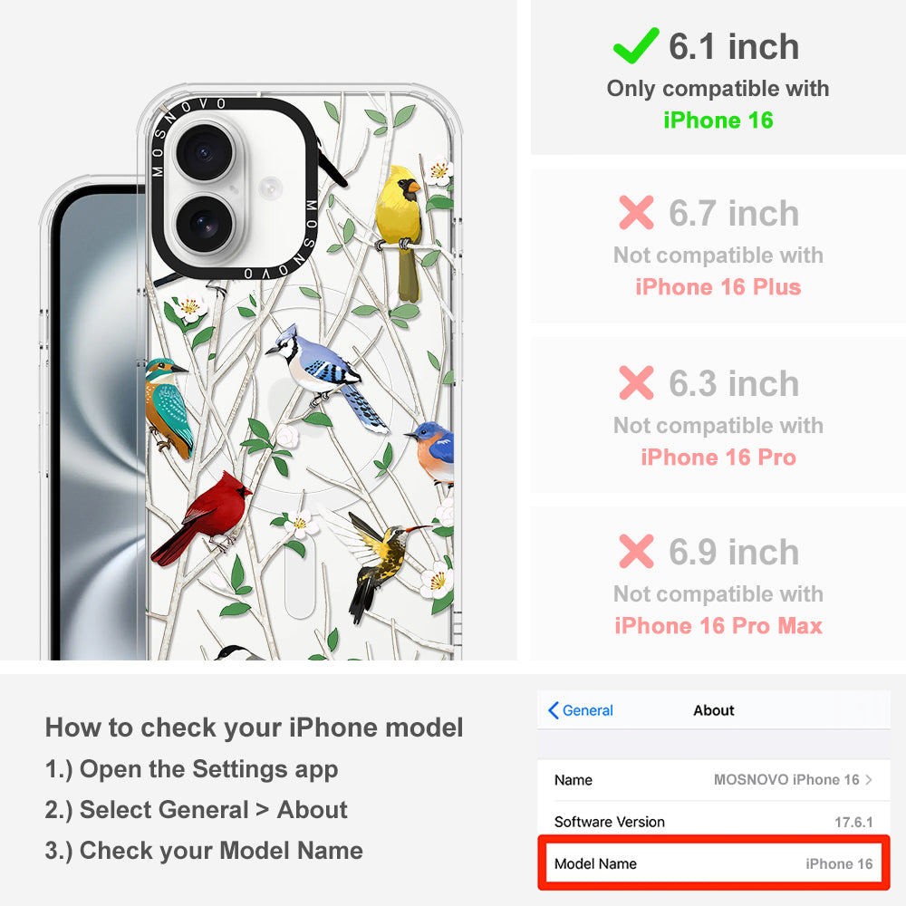 Wild Bird Phone Case - iPhone 16 Case - MOSNOVO