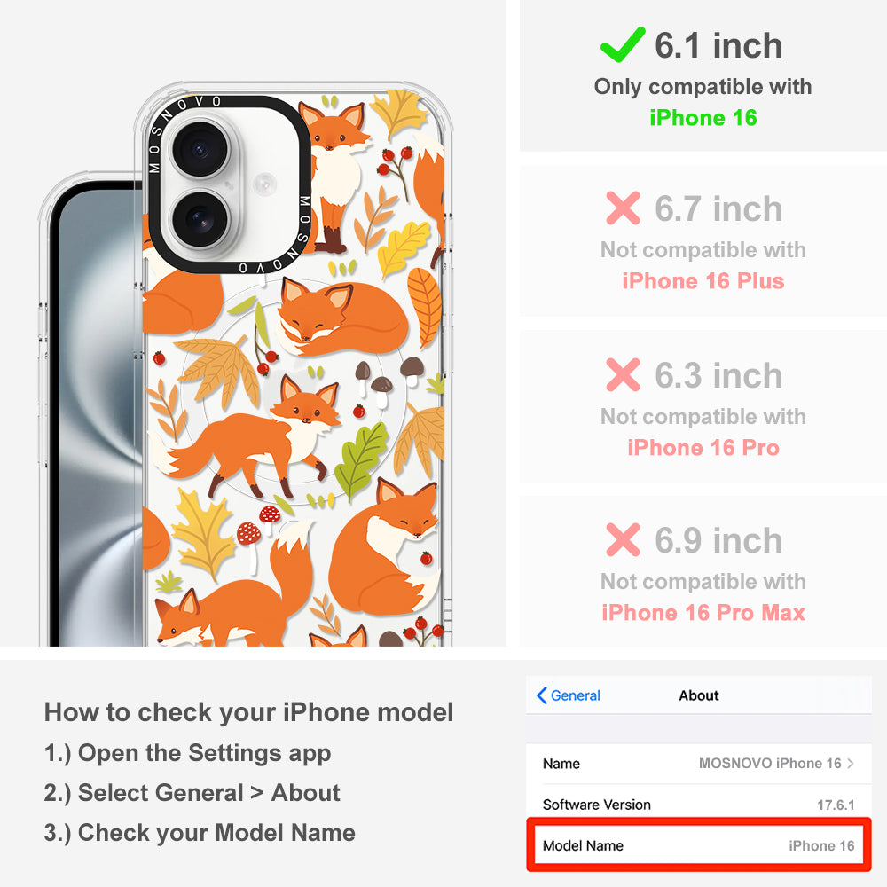 Autumn Fox Phone Case - iPhone 16 Case - MOSNOVO