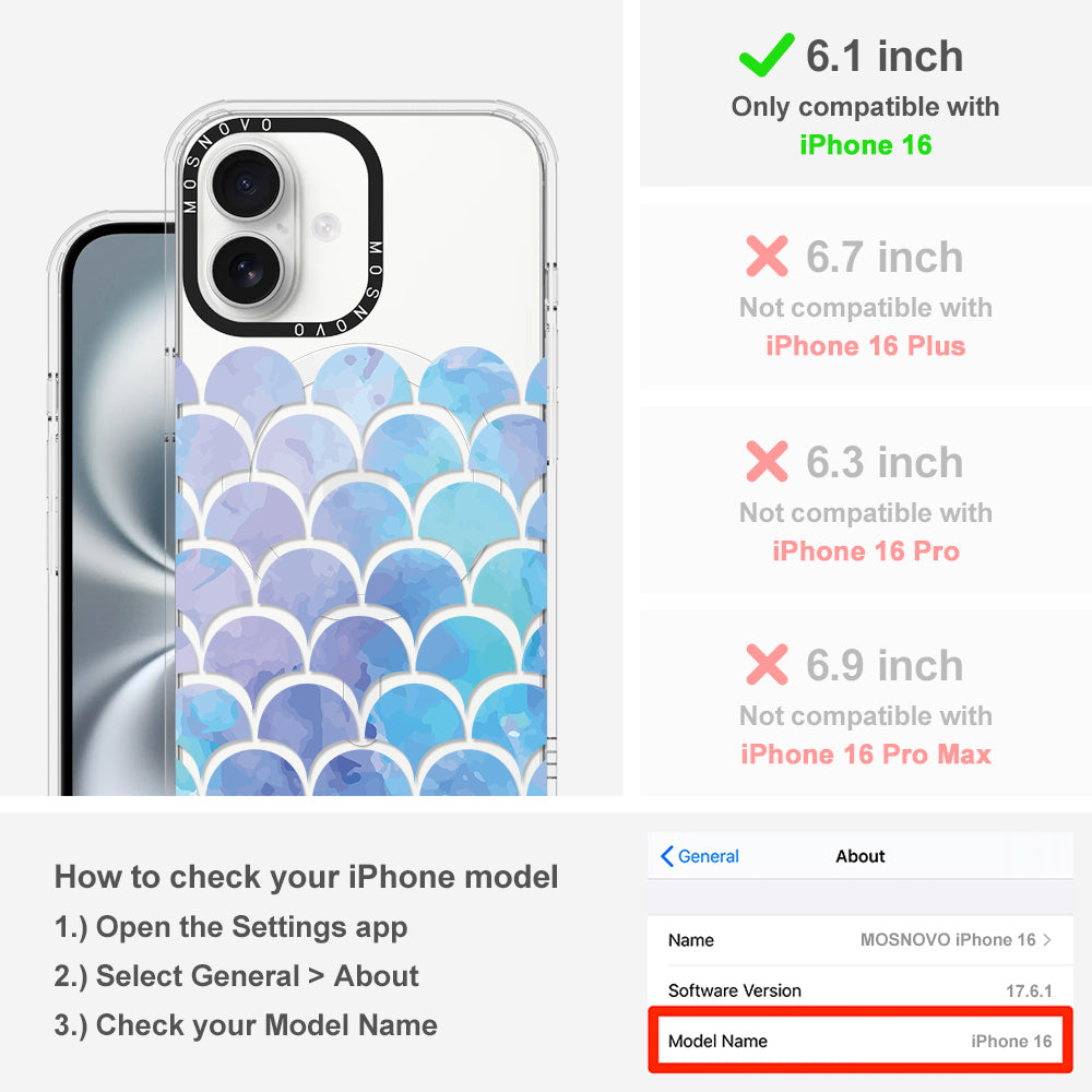 Mermaid Scales Phone Case - iPhone 16 Case - MOSNOVO