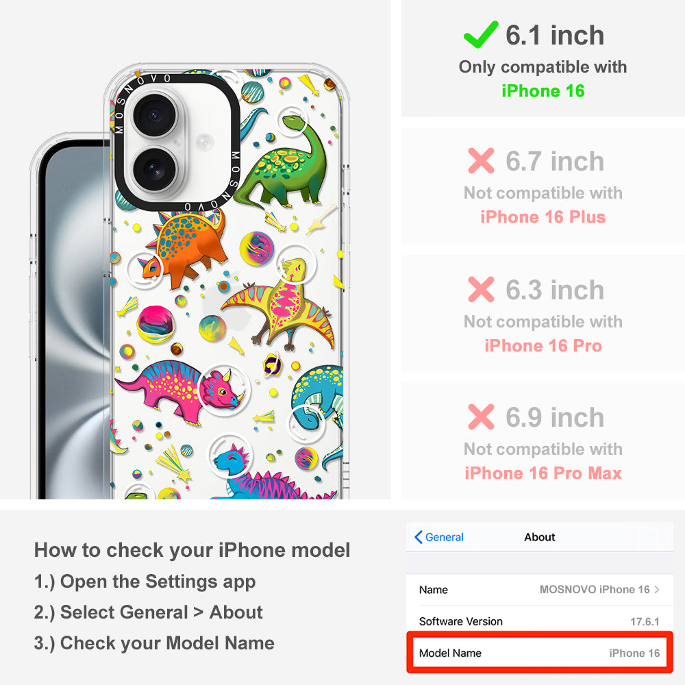 Dinosaur Planet Phone Case - iPhone 16 Case - MOSNOVO