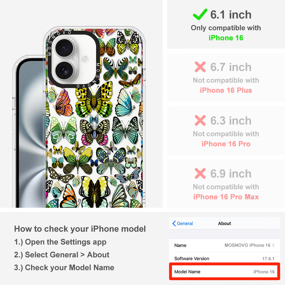 Butterflies Phone Case - iPhone 16 Case - MOSNOVO