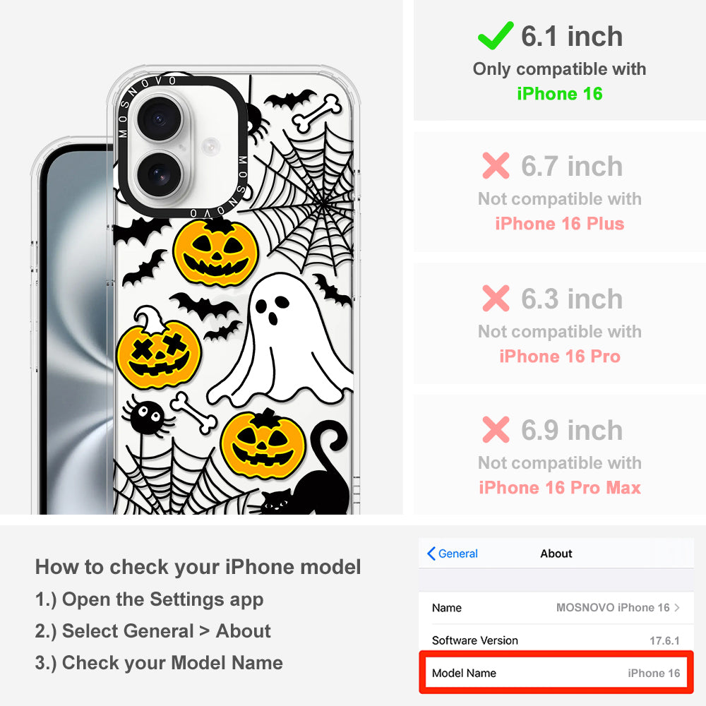 Halloween Pumpkin Phone Case - iPhone 16 Case - MOSNOVO