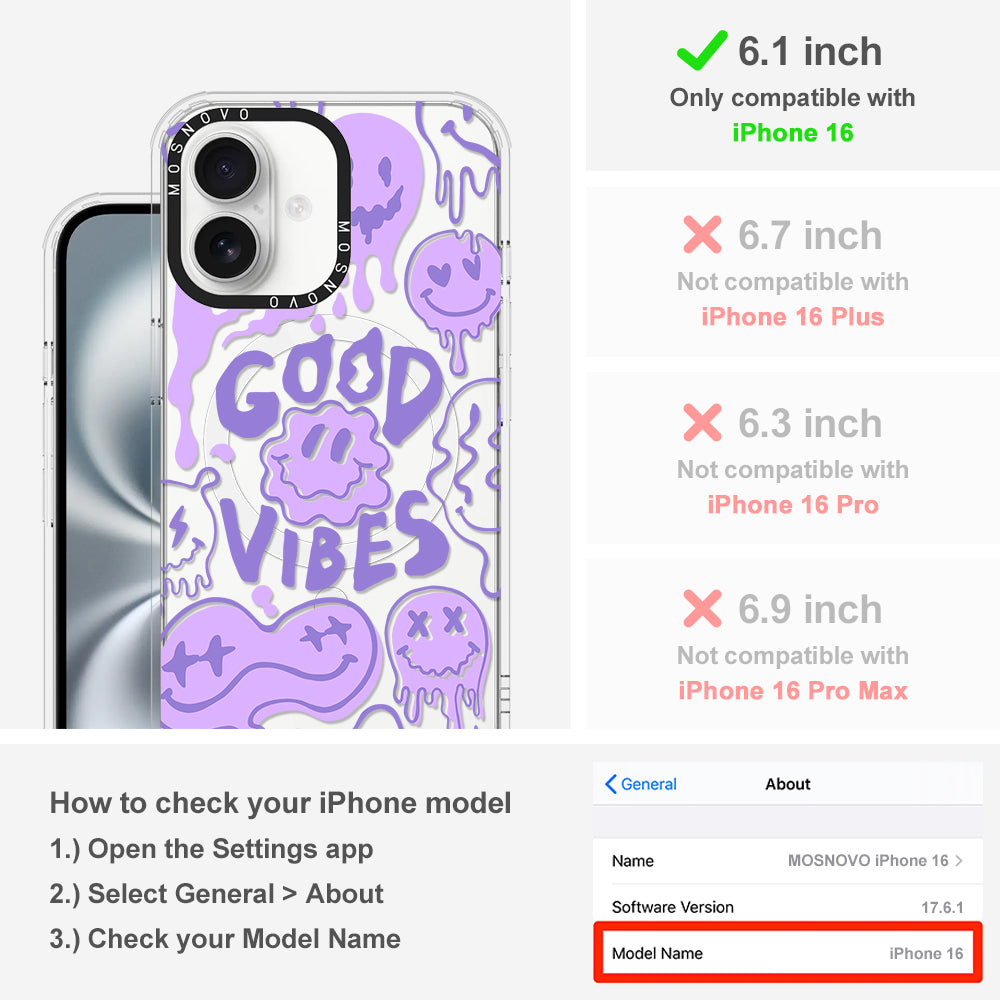 Good Vibes Phone Case - iPhone 16 Case - MOSNOVO