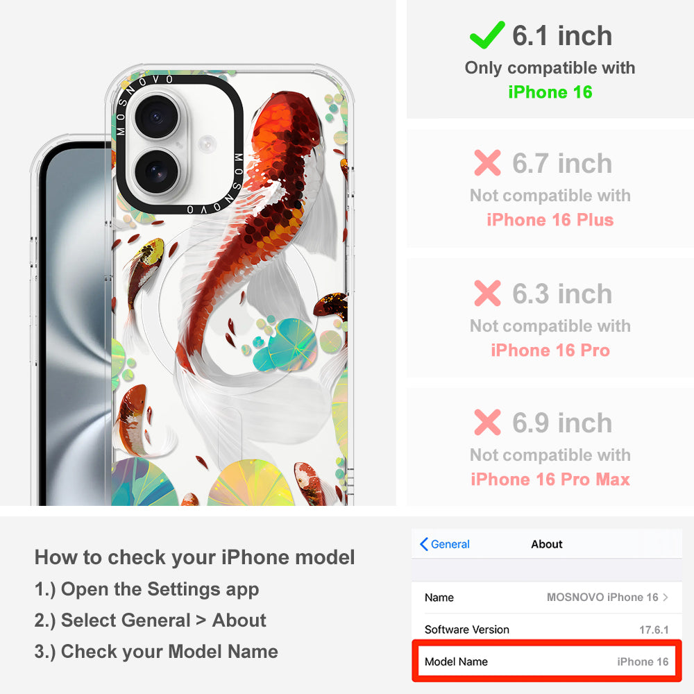 Koi Art Phone Case - iPhone 16 Case - MOSNOVO