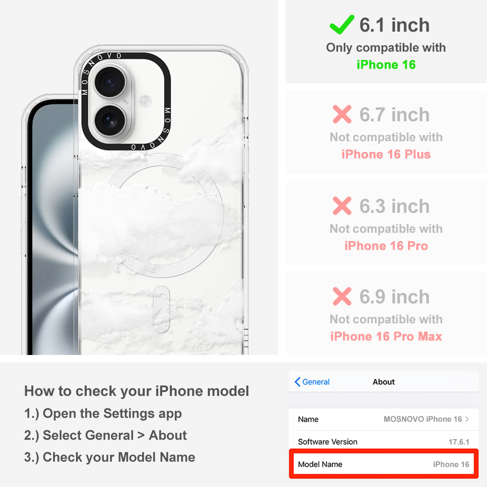 Cloud Phone Case - iPhone 16 Case - MOSNOVO