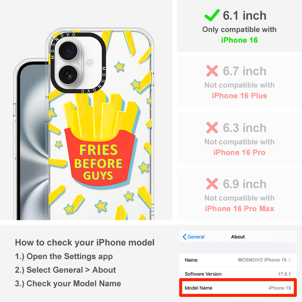 Fries Before Guys Phone Case - iPhone 16 Case - MOSNOVO