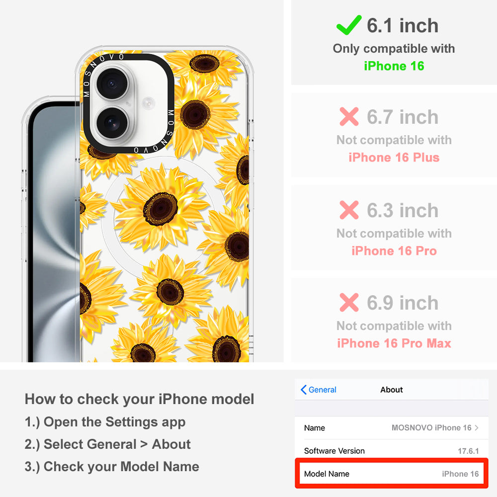 Sunflowers Phone Case - iPhone 16 Case - MOSNOVO