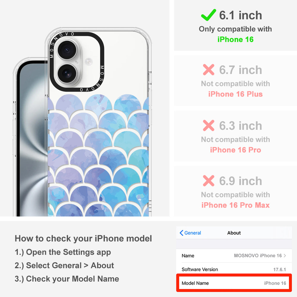 Mermaid Scales Phone Case - iPhone 16 Case - MOSNOVO