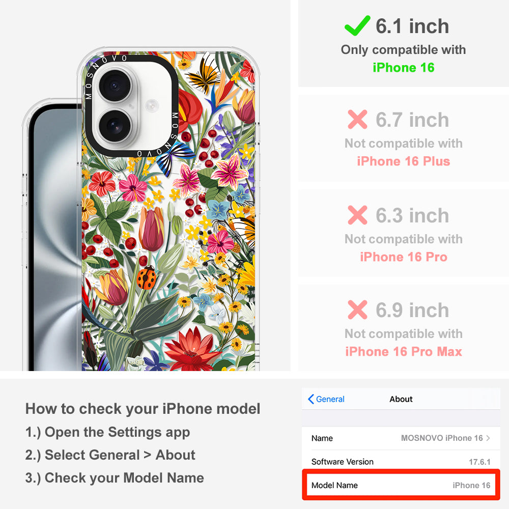 In The Garden Phone Case - iPhone 16 Case - MOSNOVO