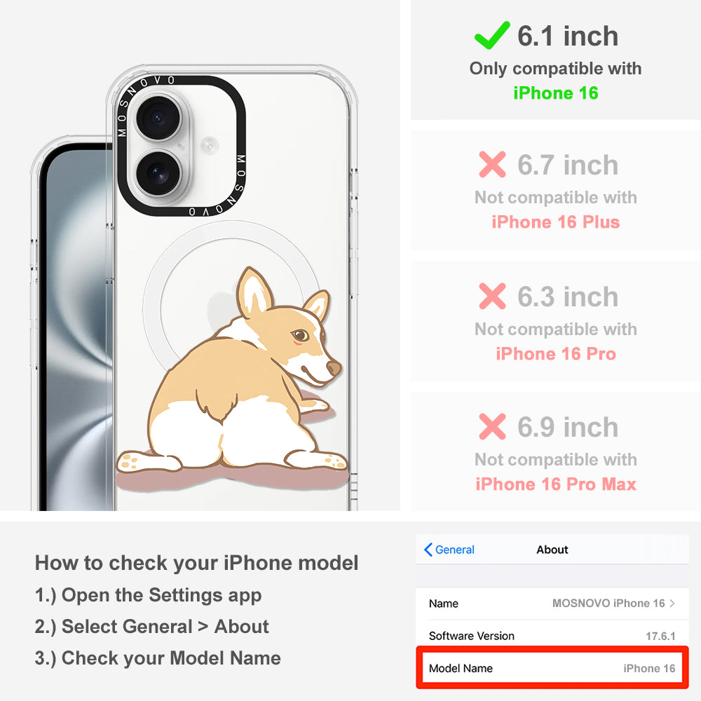 Corgi Dog Phone Case - iPhone 16 Case - MOSNOVO