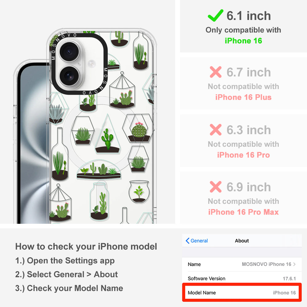 Cactus Plant Phone Case - iPhone 16 Case - MOSNOVO