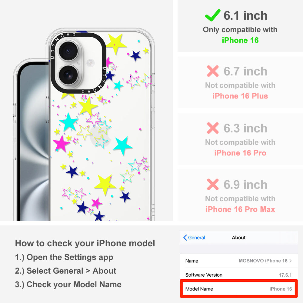 Twinkle Star Phone Case - iPhone 16 Case - MOSNOVO