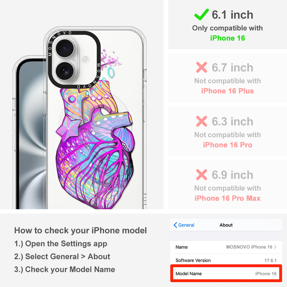 The Heart of Art Phone Case - iPhone 16 Case - MOSNOVO