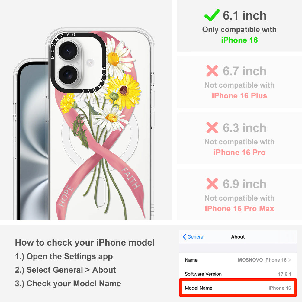 Breast Awareness Phone Case - iPhone 16 Case - MOSNOVO