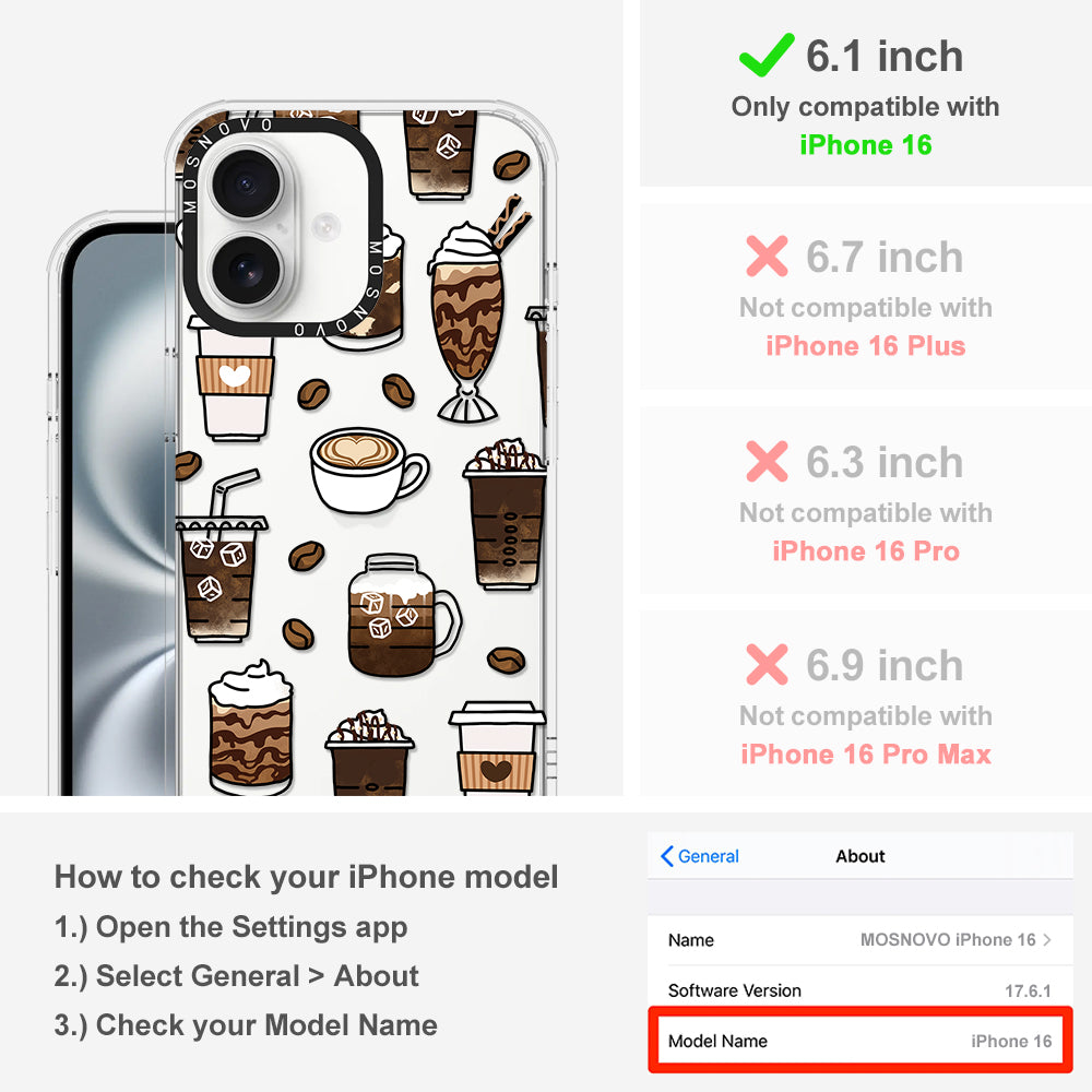Coffee Phone Case - iPhone 16 Case - MOSNOVO