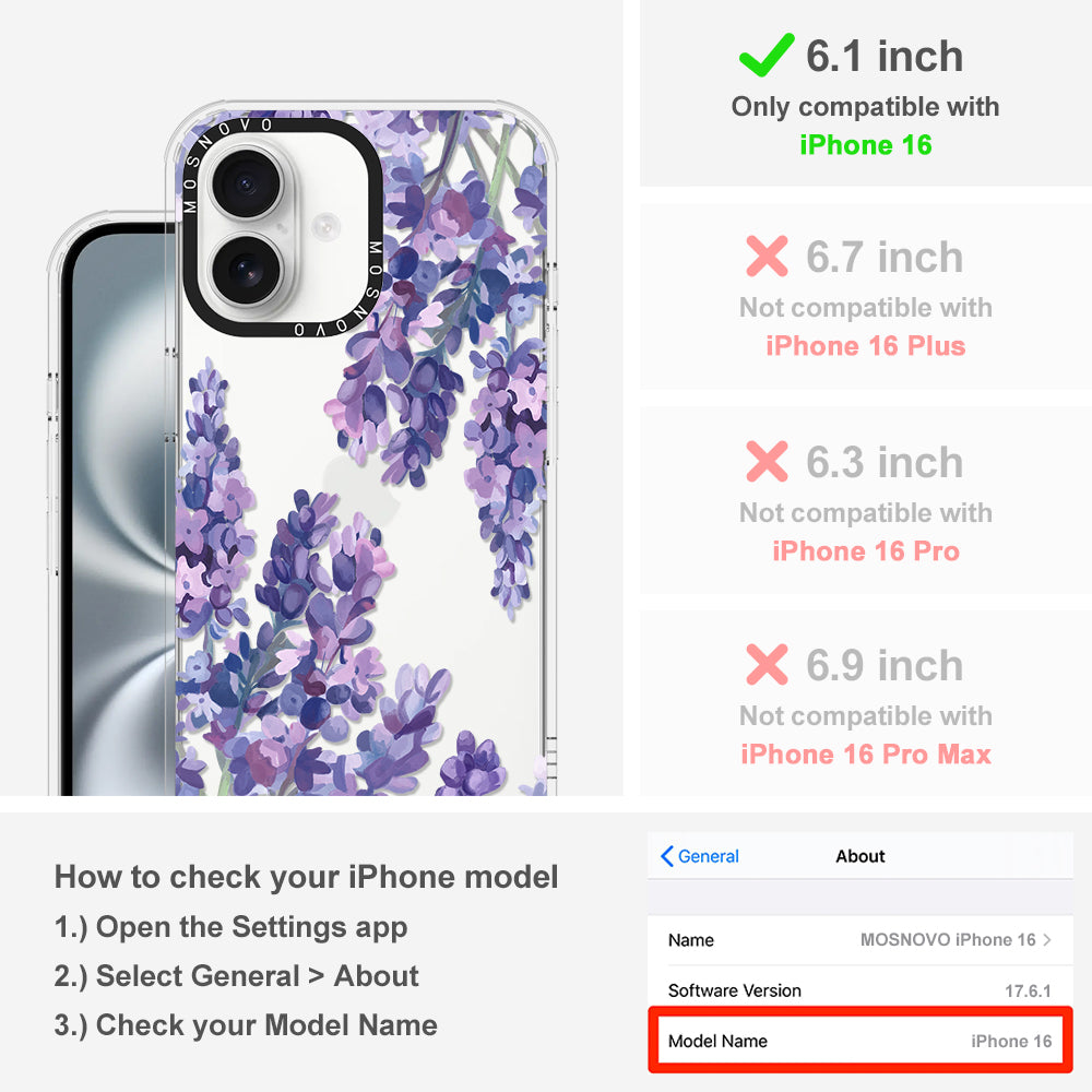 Lavender Phone Case - iPhone 16 Case - MOSNOVO