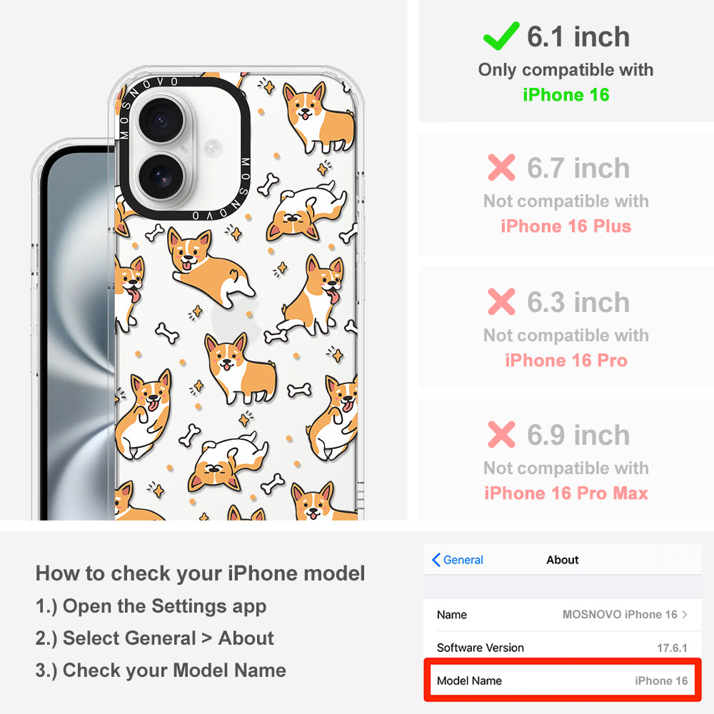 Corgi Phone Case - iPhone 16 Case - MOSNOVO