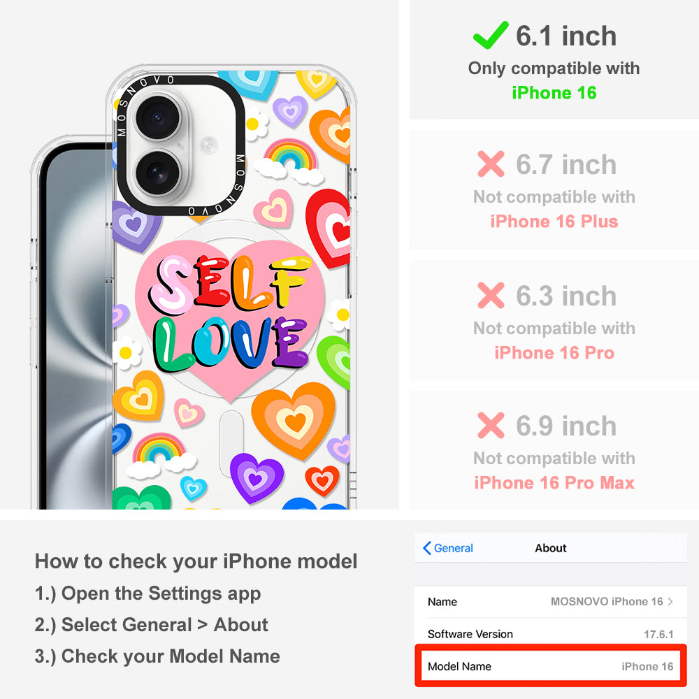 Self Love Phone Case - iPhone 16 Case - MOSNOVO