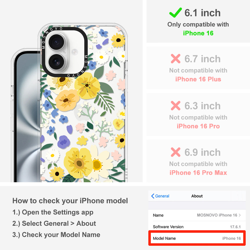 Spring Wild Floral Phone Case - iPhone 16 Case - MOSNOVO