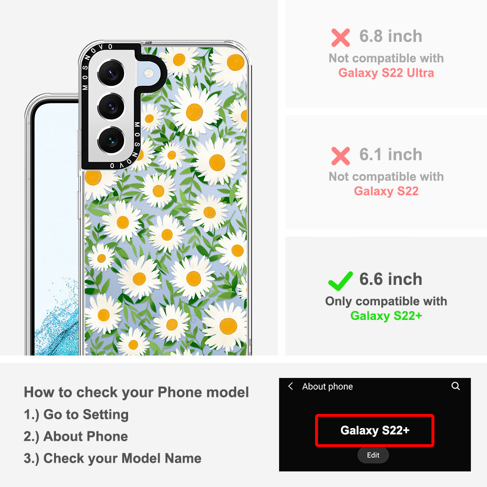 Daisies Phone Case - Samsung Galaxy S22 Plus Case