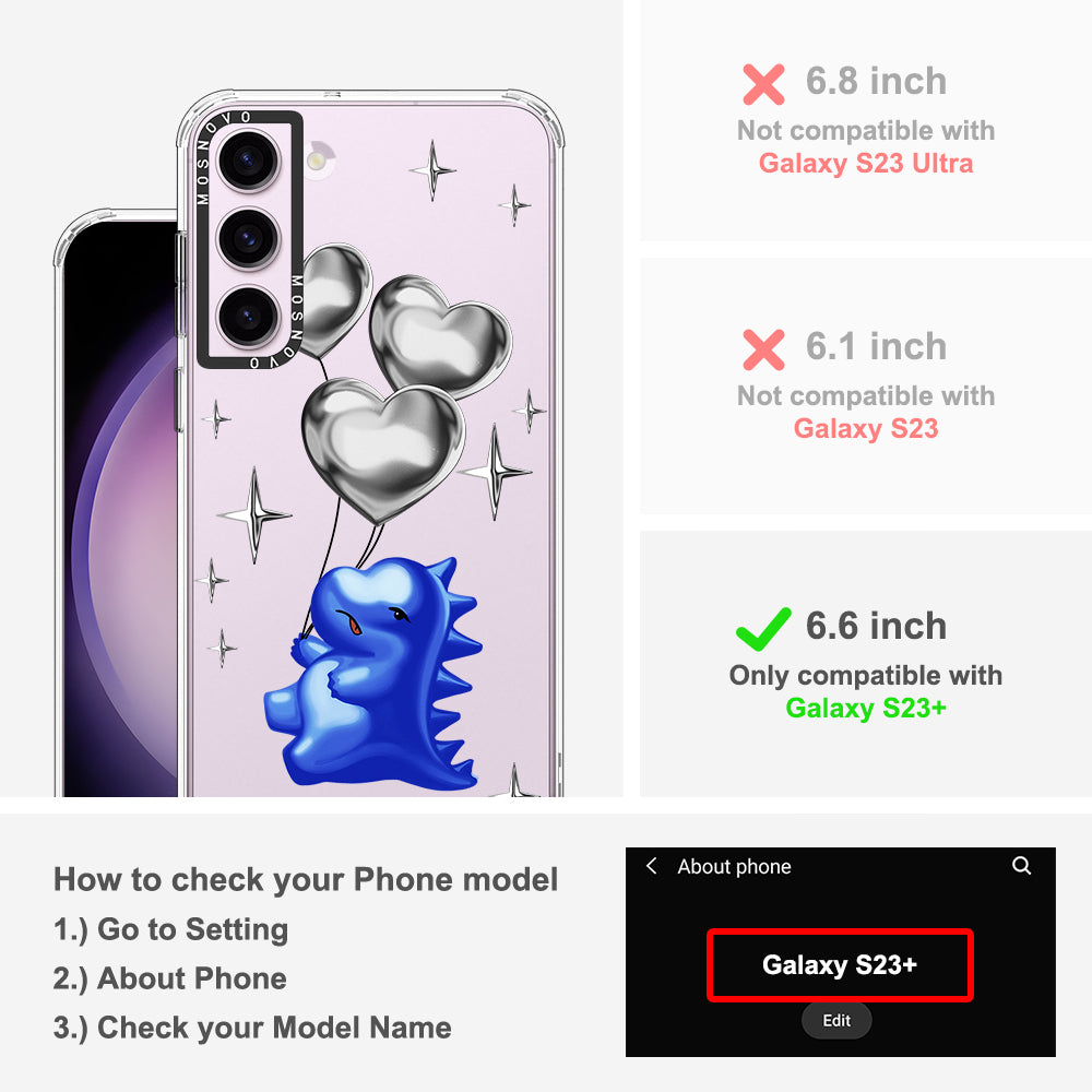 Balloonasaurus Phone Case - Samsung Galaxy S23 Plus Case