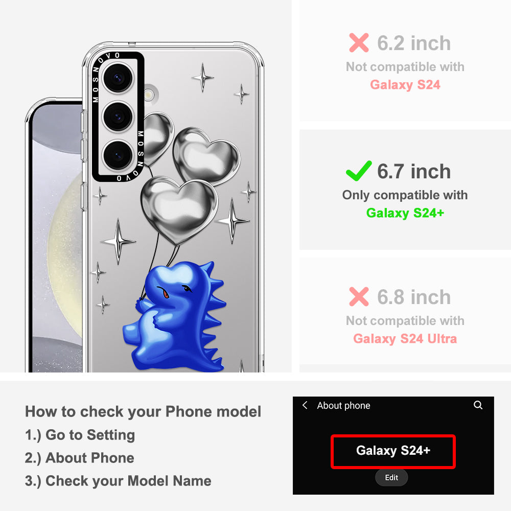 Balloonasaurus Phone Case - Samsung Galaxy S24 Plus Case