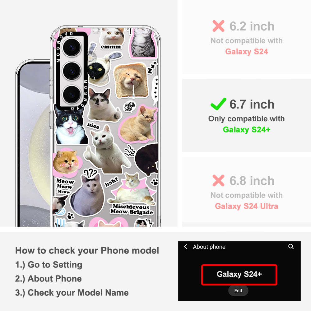 The Cat Brigade Phone Case - Samsung Galaxy S24 Plus Case