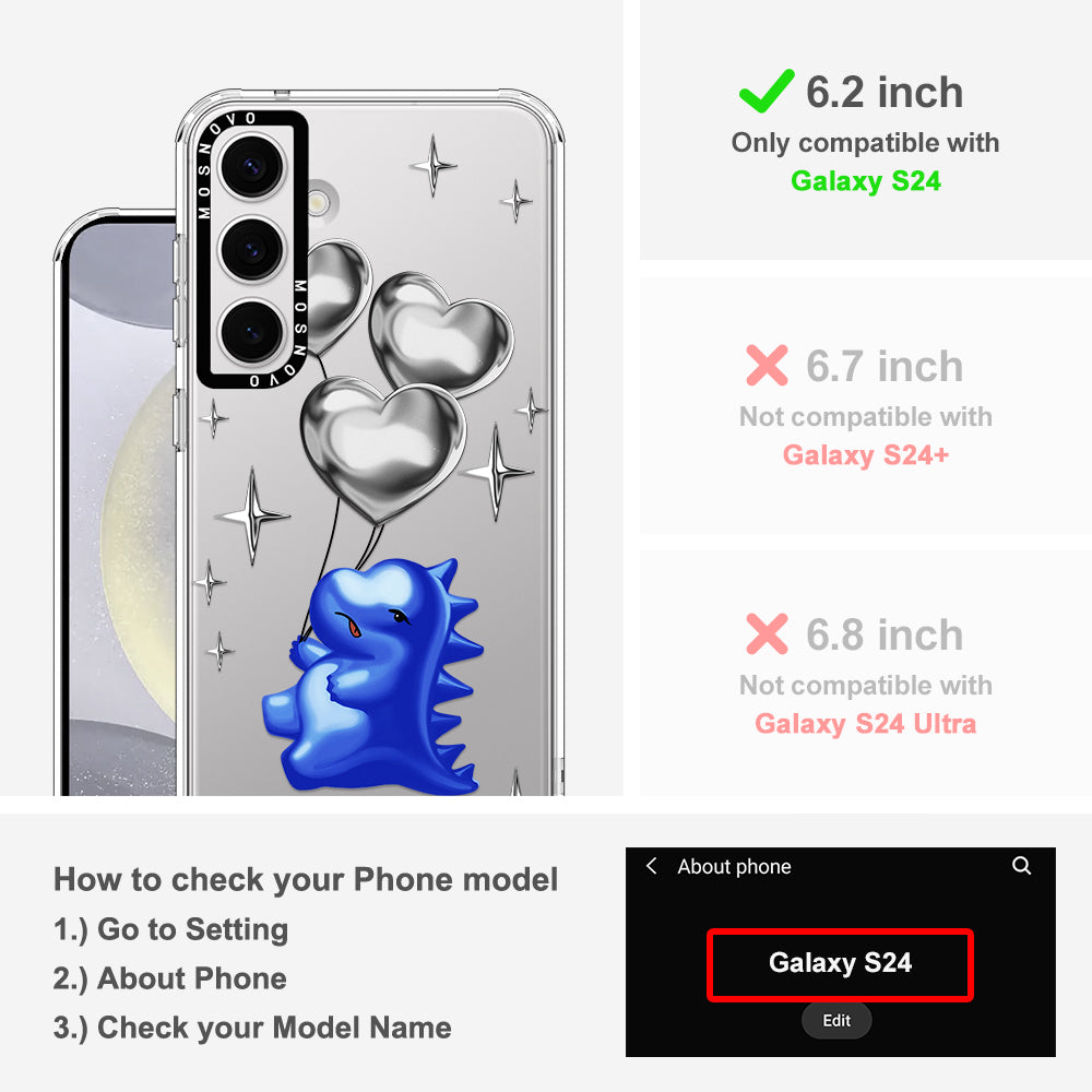 Balloonasaurus Phone Case - Samsung Galaxy S24 Case