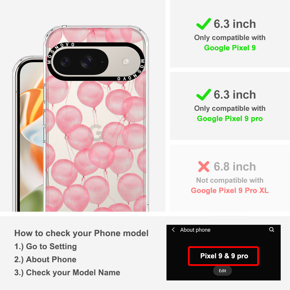 Pink Ballons Phone Case - Google Pixel 9 Pro Case