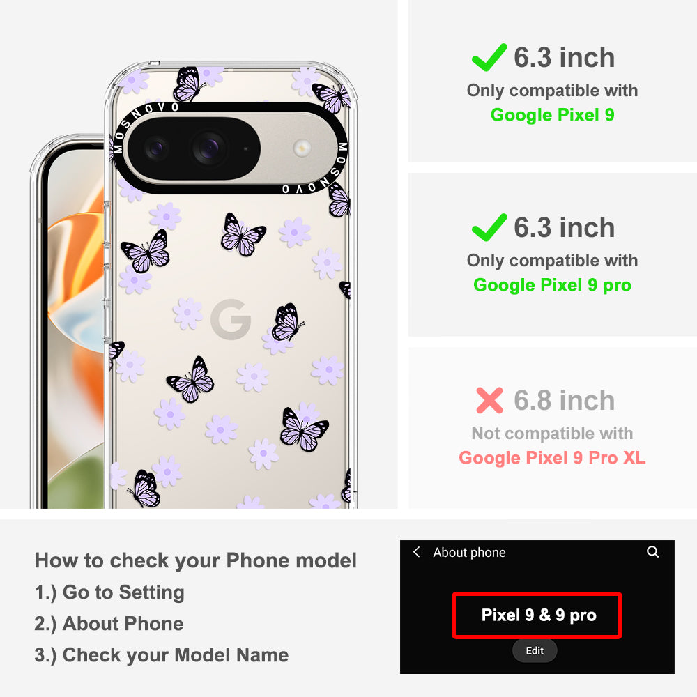 Lilac Butterfly Phone Case - Google Pixel 9 Pro Case