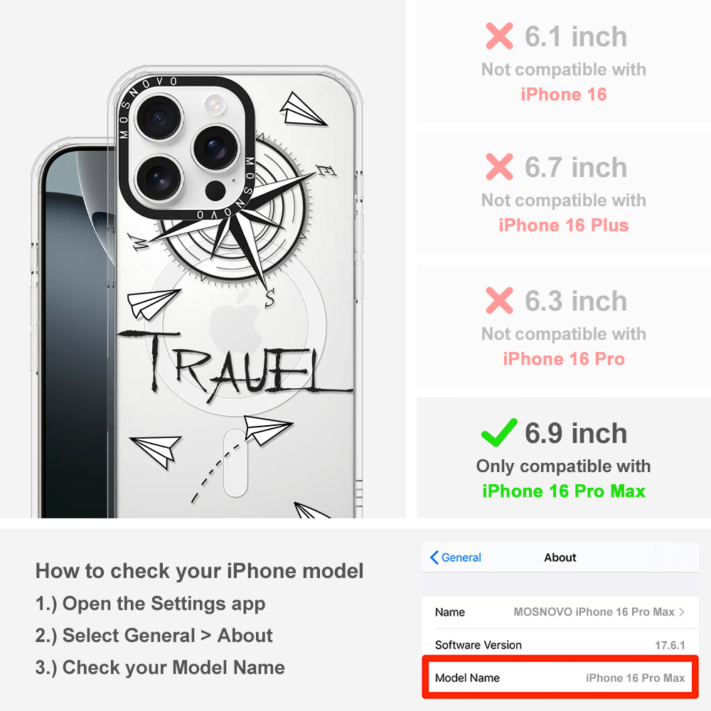 Traveller Phone Case - iPhone 16 Pro Max Case - MOSNOVO