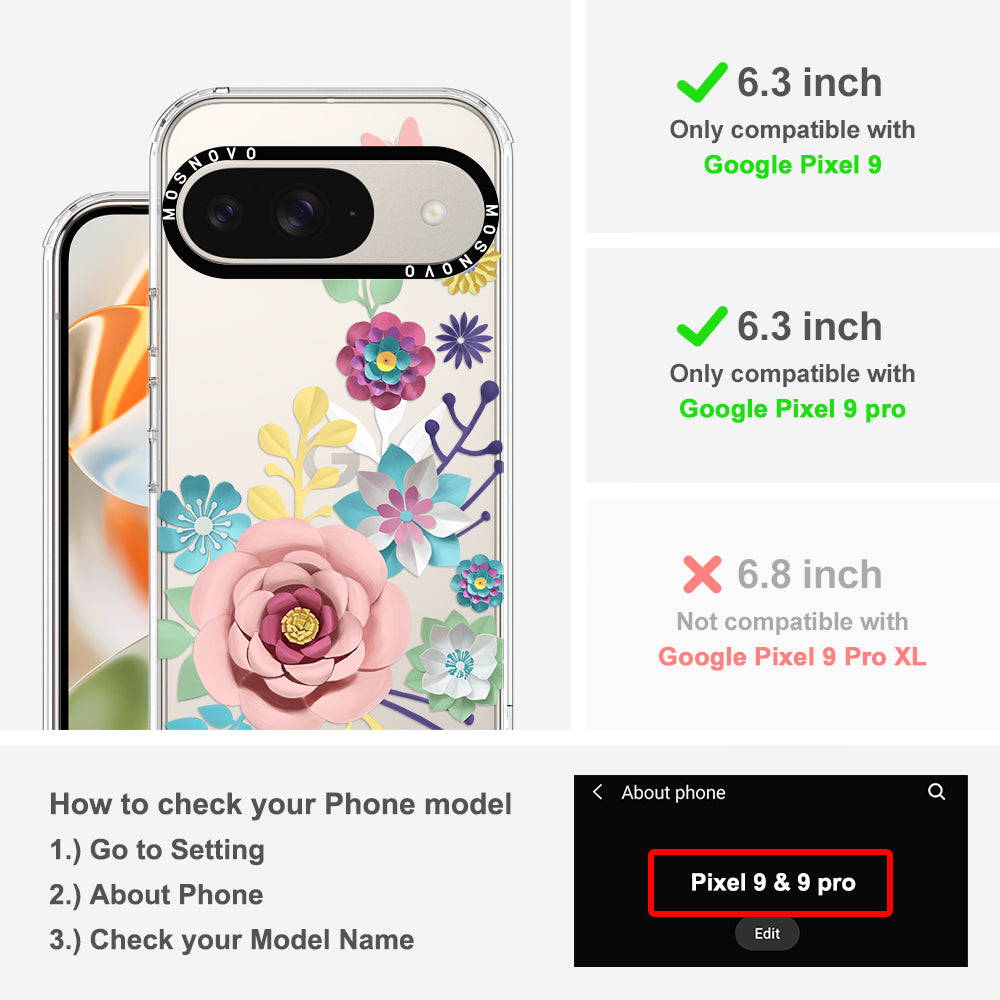 3D Floral Phone Case - Google Pixel 9 Case