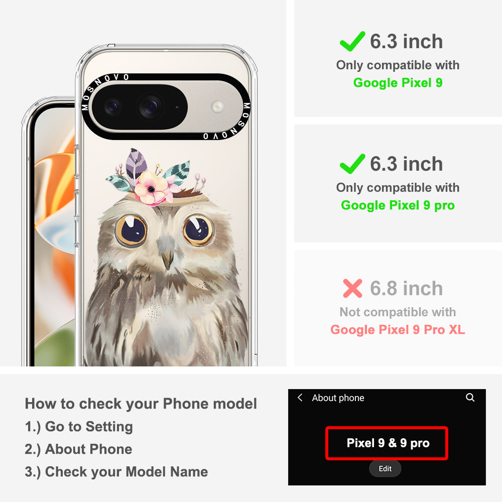 Cute Owl Phone Case - Google Pixel 9 Case