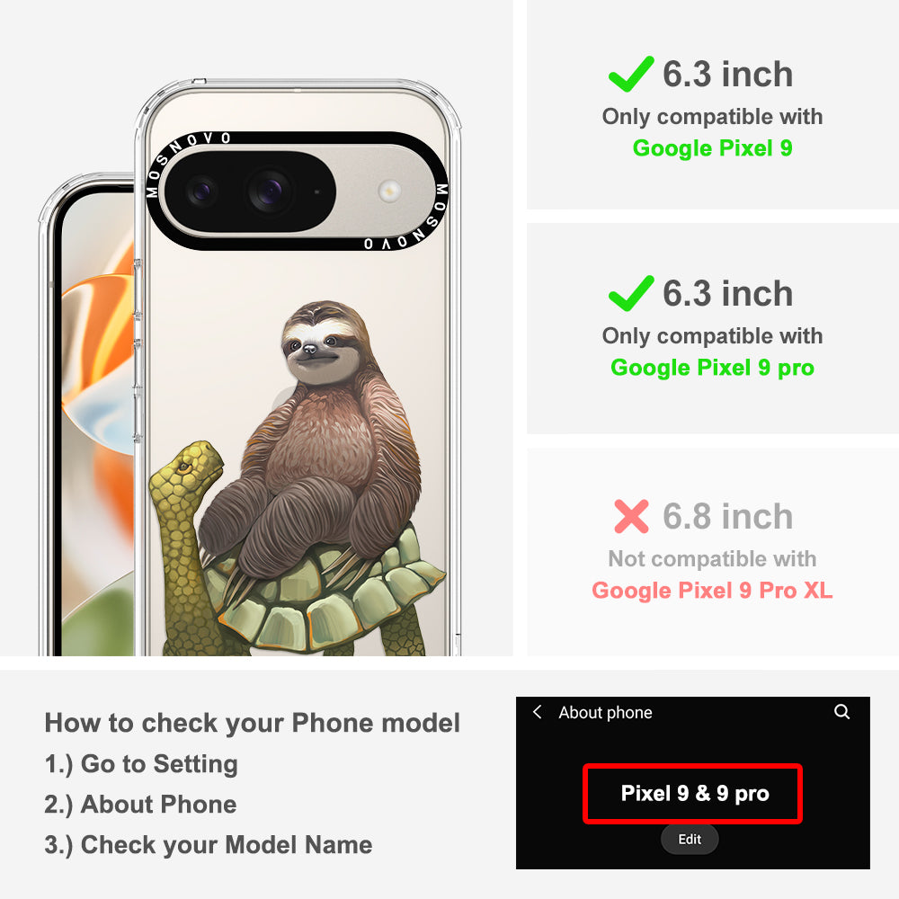 Sloth Turtle Phone Case - Google Pixel 9 Case