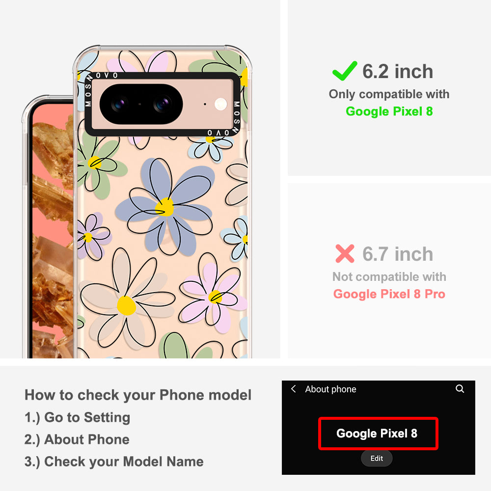 Linear Blooms Phone Case - Google Pixel 8 Case