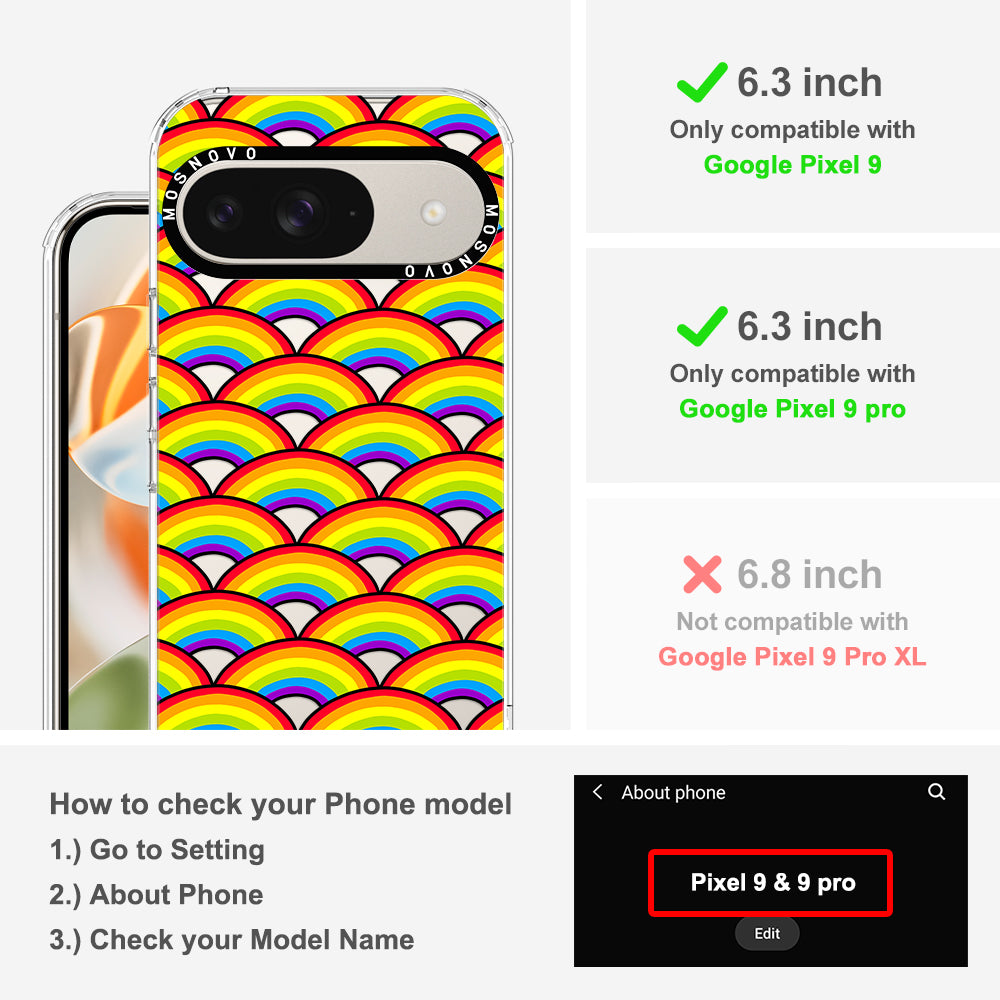 Rainbow Phone Case - Google Pixel 9 Pro Case