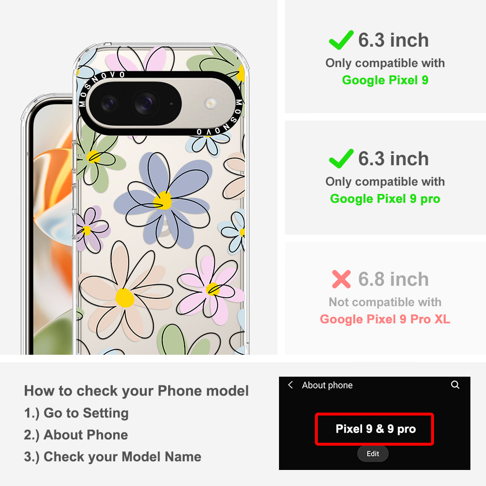 Linear Blooms Phone Case - Google Pixel 9 Case