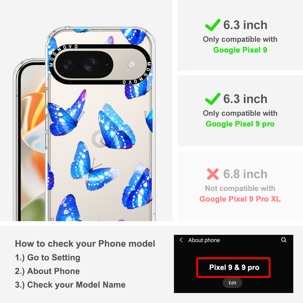 Blue Butterflies Phone Case - Google Pixel 9 Case