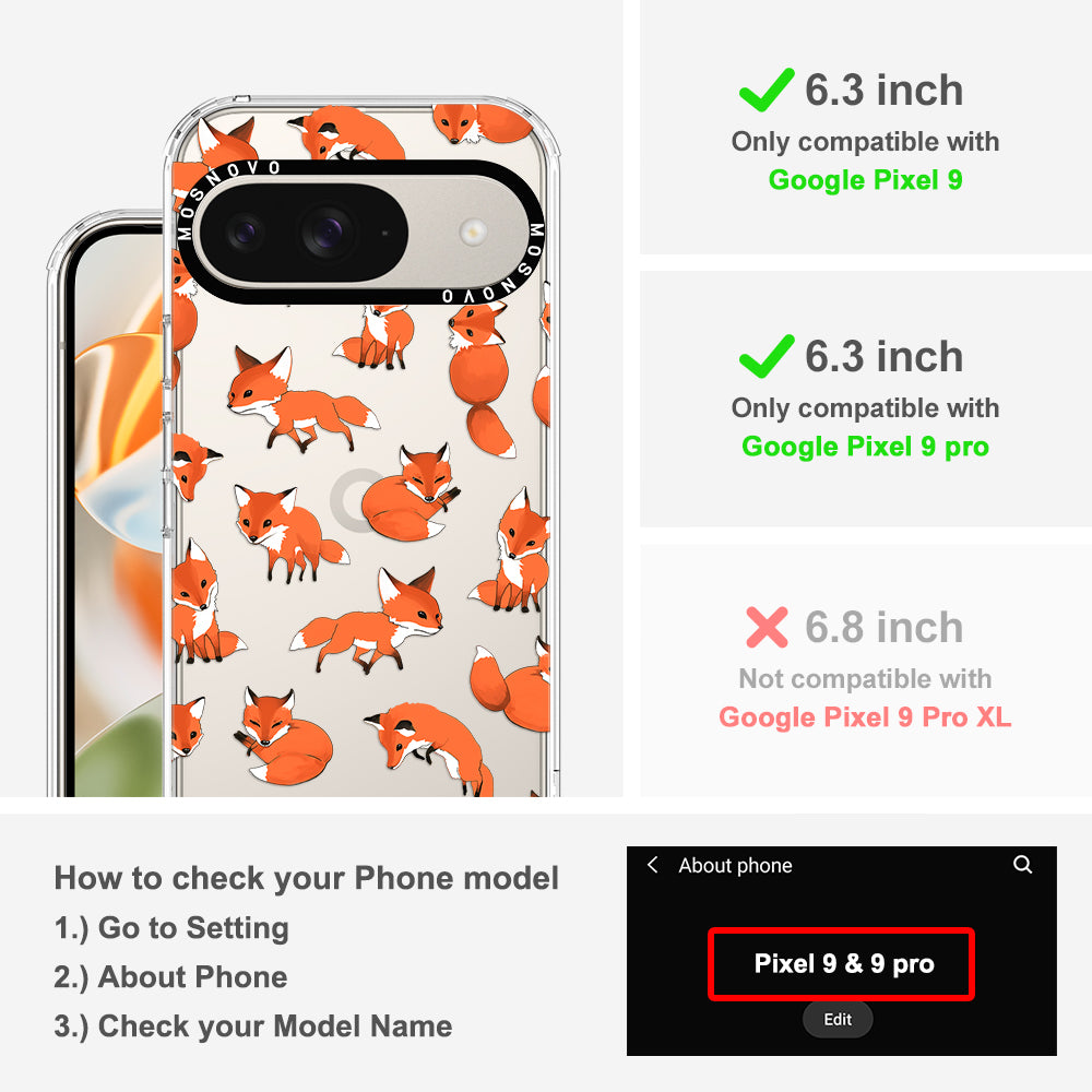 Cute Fox Phone Case - Google Pixel 9 Pro Case